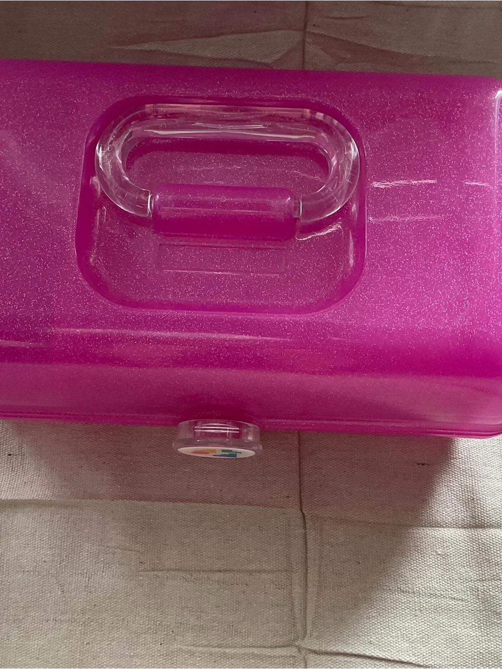 Caboodle Pink Portable Plastic Storage Box - Small Organizer Case EUC